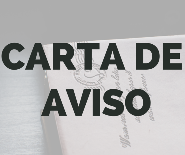 como redactar una carta de aviso