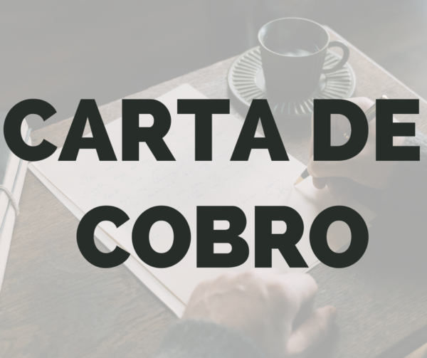 hacer carta para cobrar